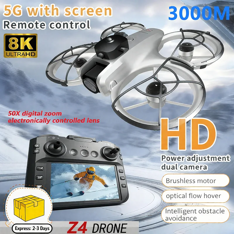 طائرة ميني Z4 الجديدة بدون طيا - مراجعة Drone Video Production وسعره